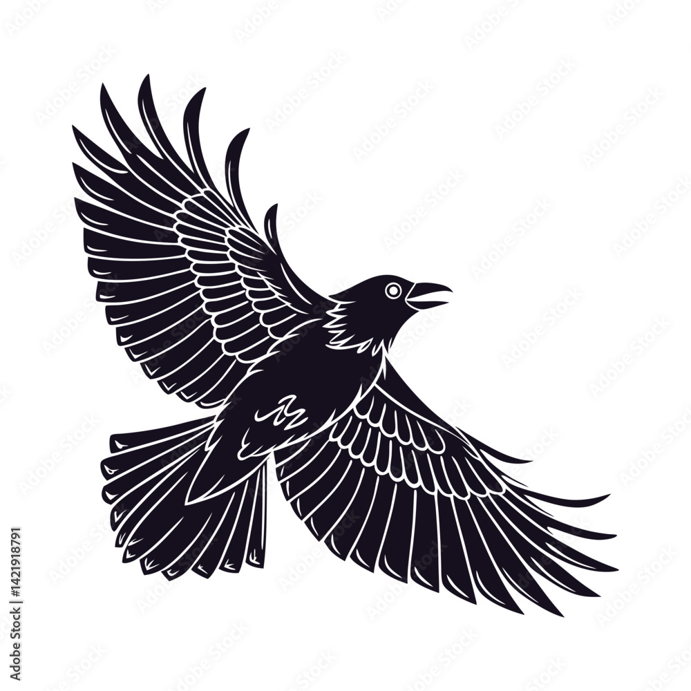 Obraz premium eagle with wings vector illustration