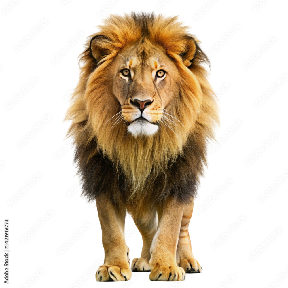 Obraz premium Lion isolated on transparent background 
