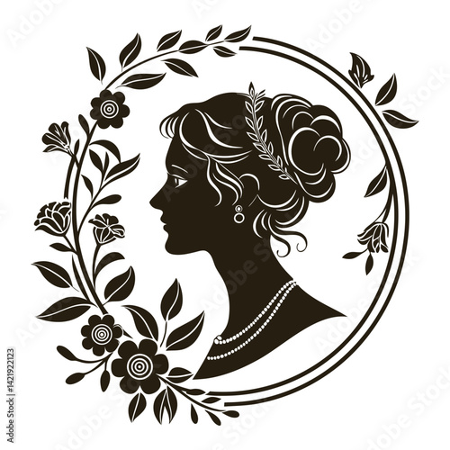 woman with flowers