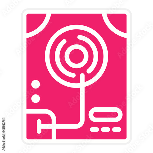 Vector Design Hard Disk Icon Style