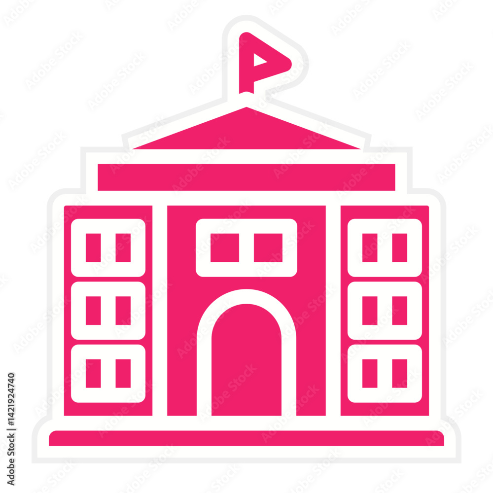 Obraz premium Vector Design Embassy Icon Style