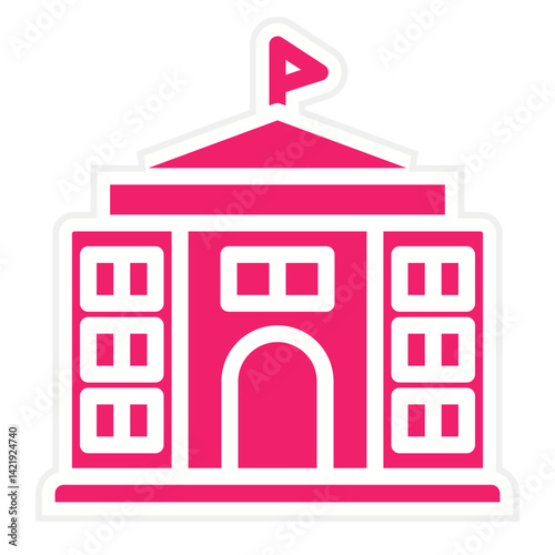 Vector Design Embassy Icon Style