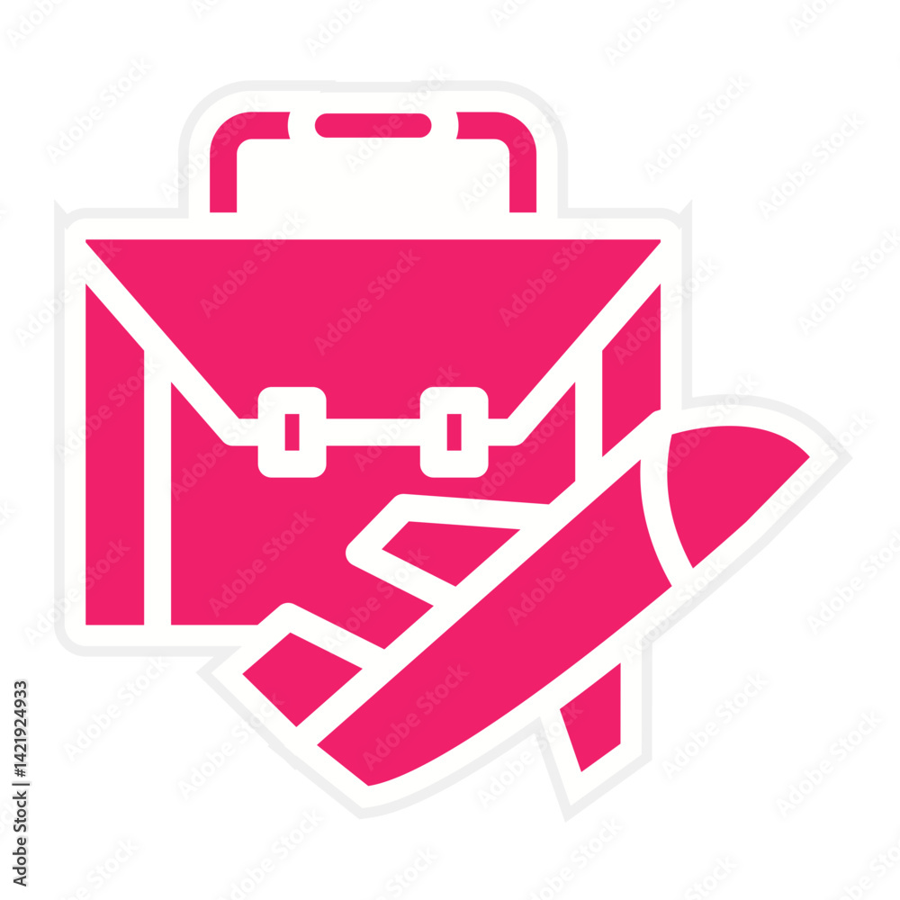 Vector Design Business Trip Icon Style Vector Design Business Trip Icon Style