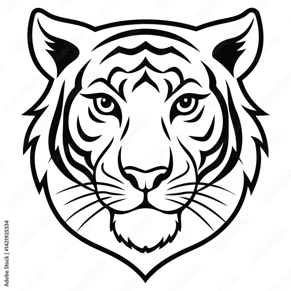 Tiger Head Logo vector Tiger Head Logo vector