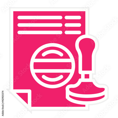 Vector Design Stamp Icon Style