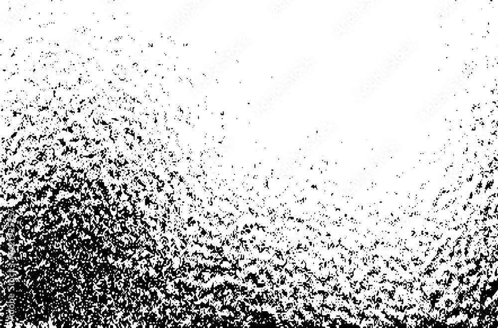 Obraz premium High-Contrast Black and White Grunge Texture with Speckled Surface for Abstract Backgrounds
