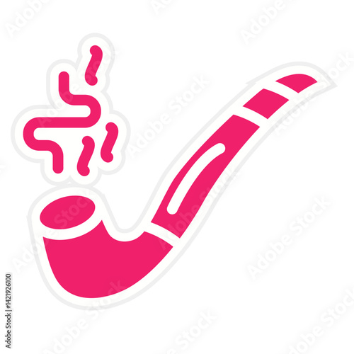Vector Design Smoking Pipe Icon Style