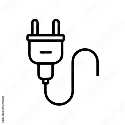 electric plug and socket icon vector illustration