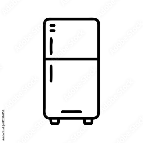 refrigerator icon vector illustration isolated on white background