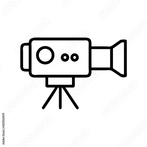 video camera camcorder icon vector illustration