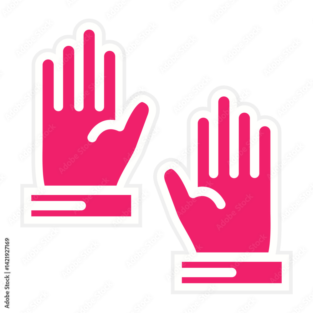 Obraz premium Gloves Icon Style