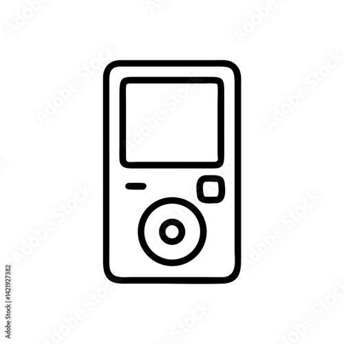 mp3 music player icon vector illustration