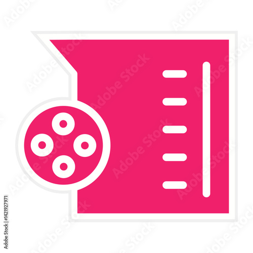 Bilde på lerret Chemistry Colloid Icon Style