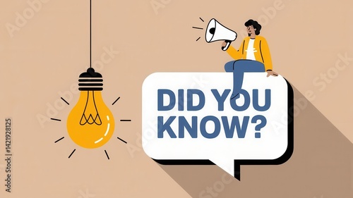 Revealing informative announcements to share knowledge and interesting trivia