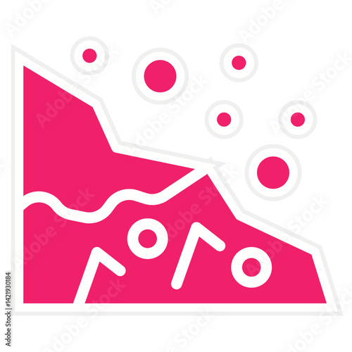 Snow Avalanche Icon Style