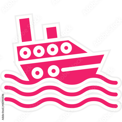 Boat Sink Icon Style