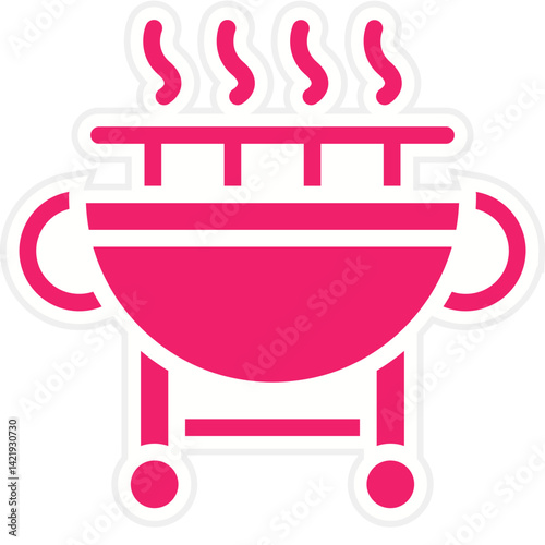 Bbq Grilll Icon Style