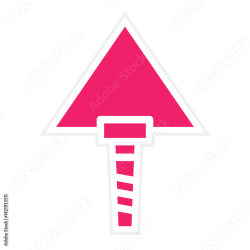 Plastering Trowel Icon Style