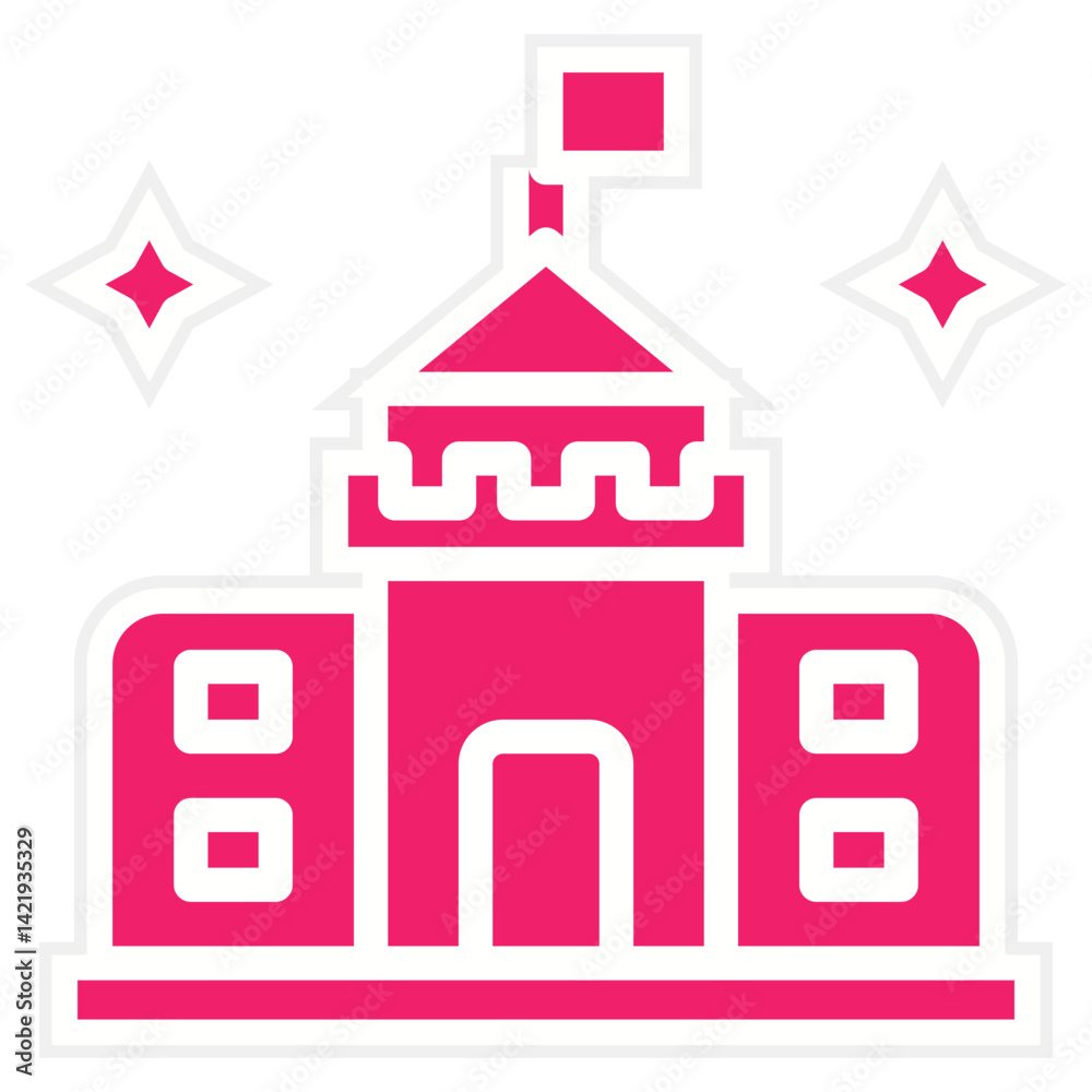 Castle Icon Style Castle Icon Style