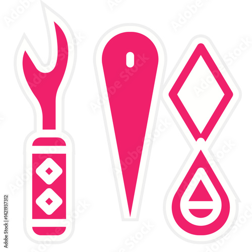 Sewing Tool Icon Style