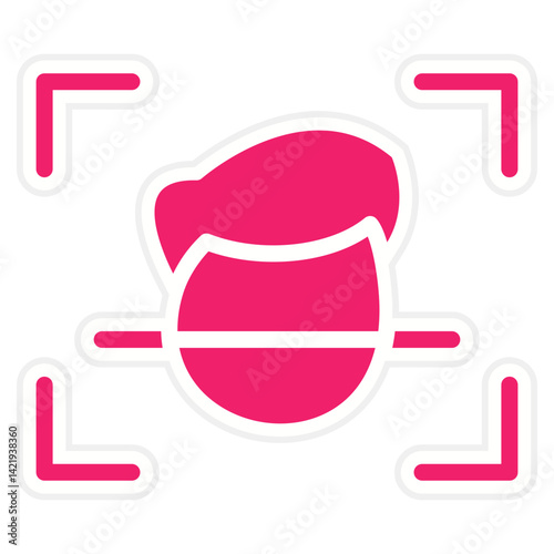 Face Scanner Icon Style