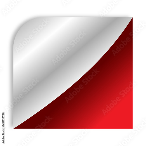 CORNER STICKER PEEL ILLUSTRATION