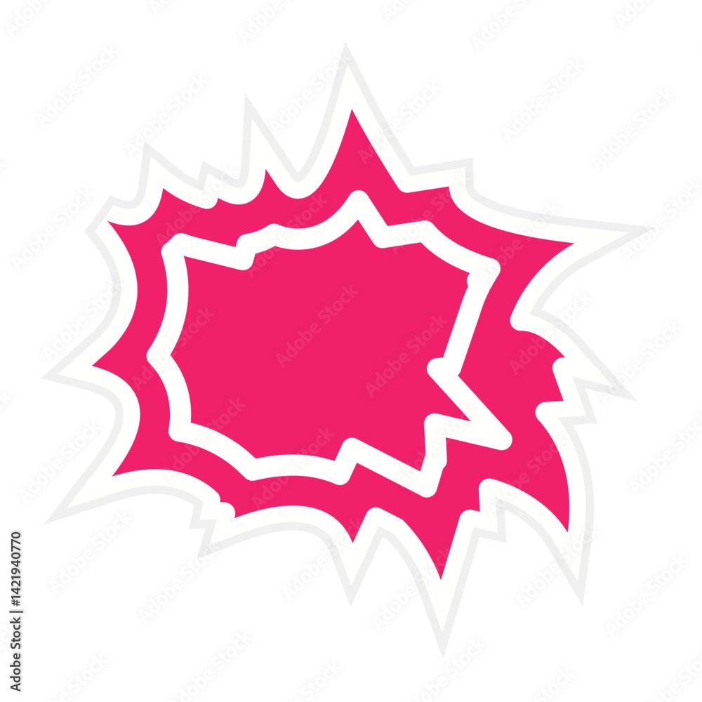 Naklejka premium Explosion Icon Style