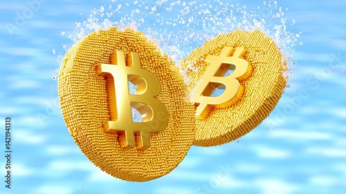 Virtual currency crash bitcoin's decline amid economic shifts digital assets financial risk market analysis photo