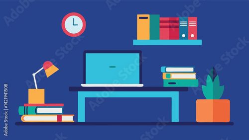 modern teen bedroom with study desk