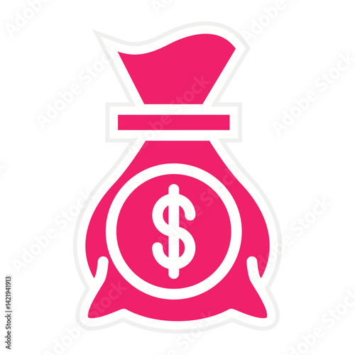 Money Bag Icon Style