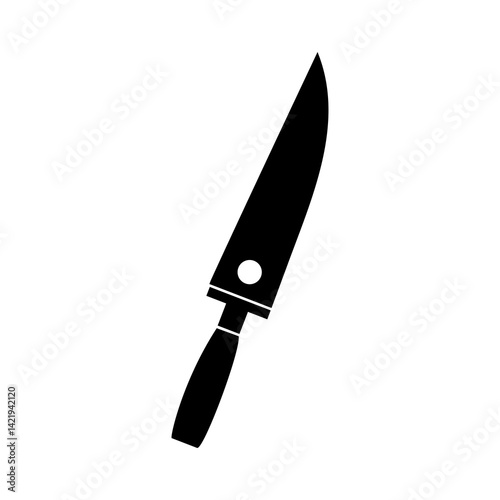 A flat knife logo design illustration PNG icon