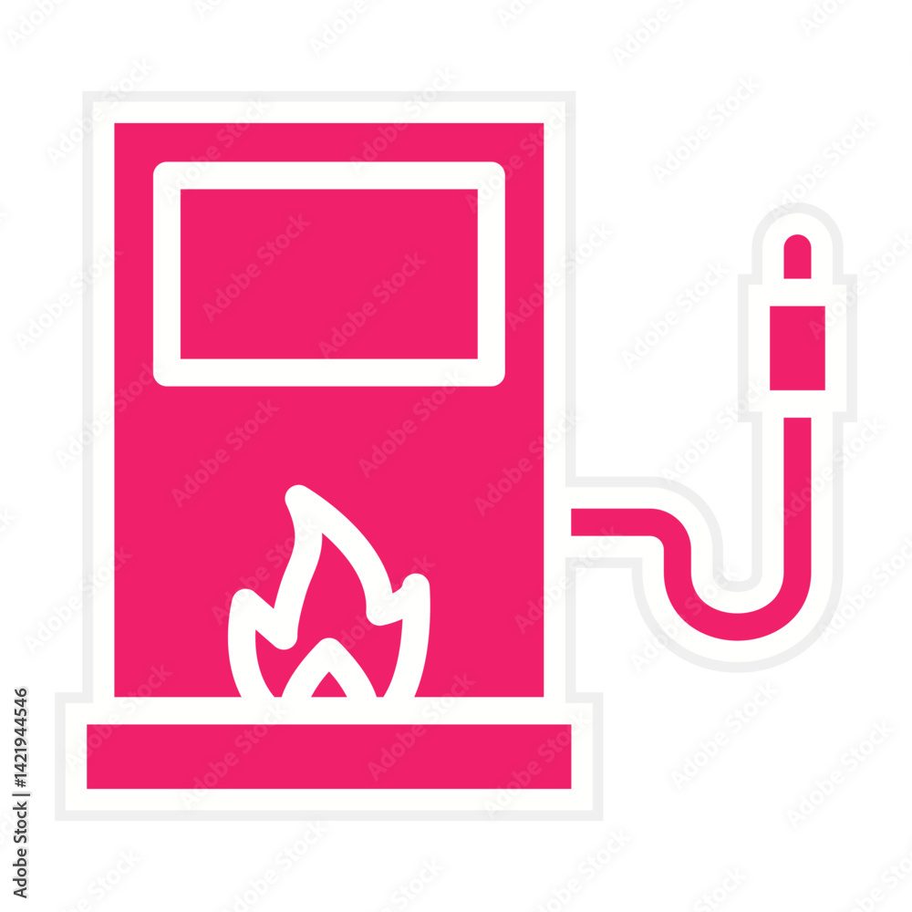 Fototapeta premium Gasoline Icon Style