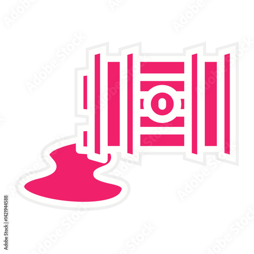 Oil Spill Icon Style