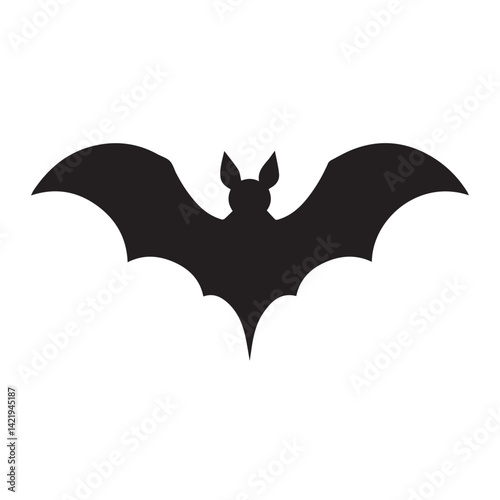Bat Silhouette Logo Design
