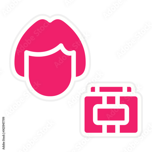 Hair Mask Icon Style