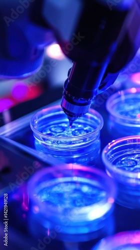 Biotechnology Research: Robotic Precision in Cellular Experiments