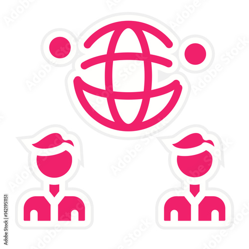 Global Network Icon Style