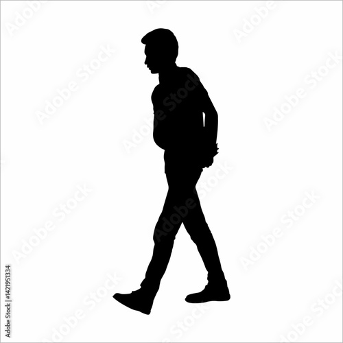 silhouette of a student wearing a backpack, holding a book