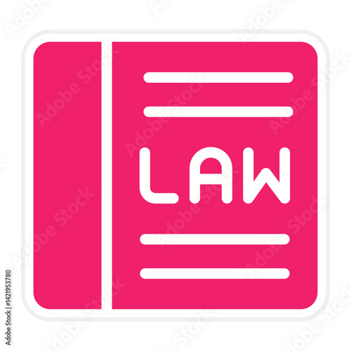 Law Book Icon Style