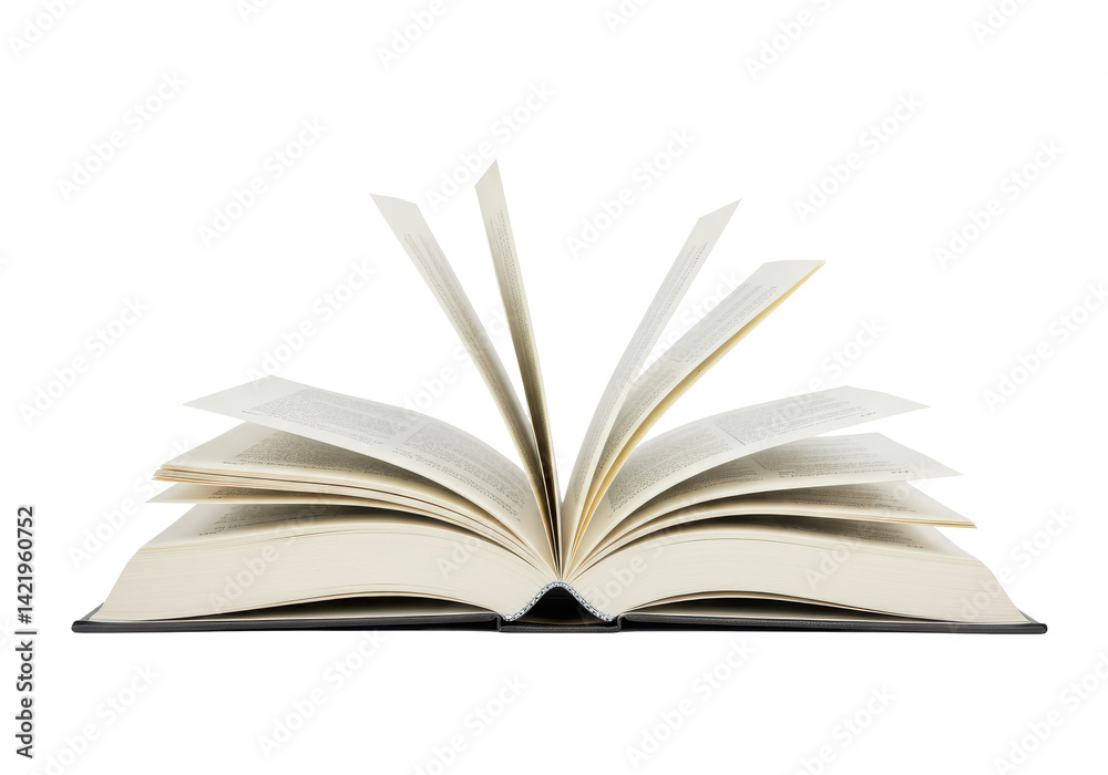 Open book, pages spread wide Open book, pages spread wide