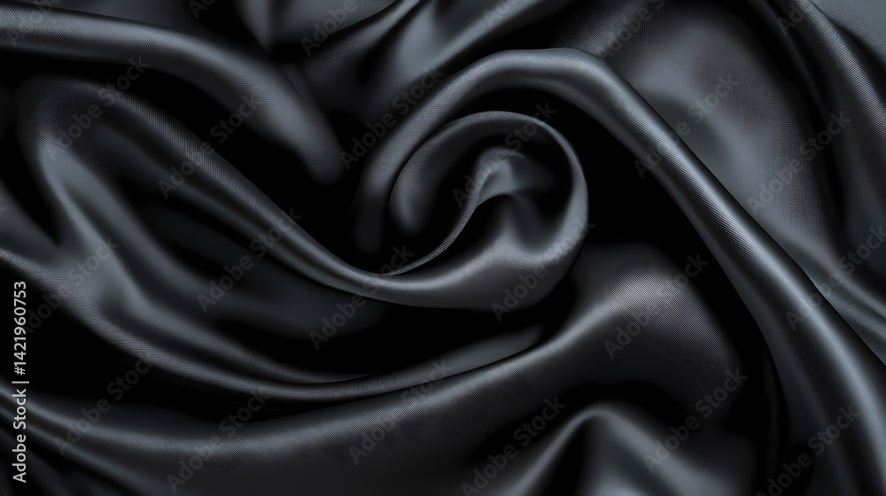 Exotic dark matter fabric material twisting undulating. Celestial Fabric. Illustration