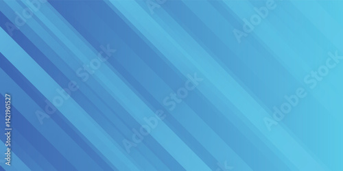 Abstract blue background with diagonal lines. Dynamic shapes composition. Vector illustration, modern.