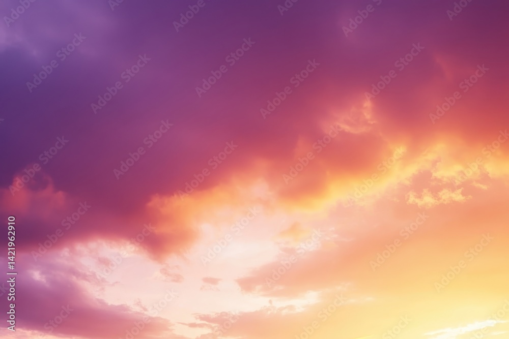 Fototapeta premium Vibrant sunset cloudscape