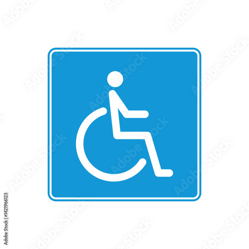 wheelchair sign icon vector design
