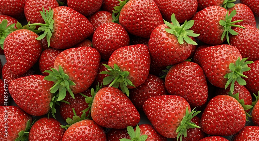 Bountiful Harvest of Fresh Strawberries_ A Luscious Red Fruit Display Bountiful Harvest of Fresh Strawberries_ A Luscious Red Fruit Display