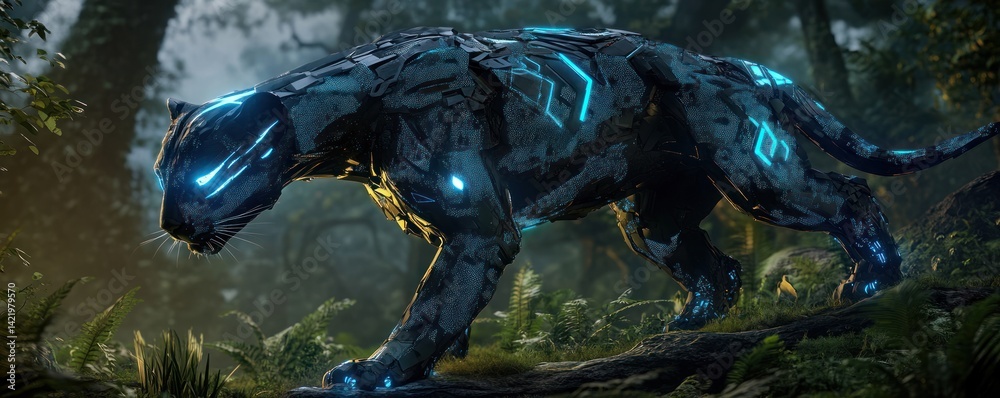 Cybernetic Panther Prowling in the Digital Jungle