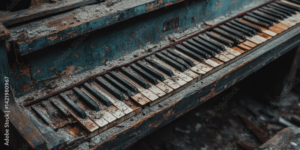 Abandoned Piano: A Relic of Time's Passage