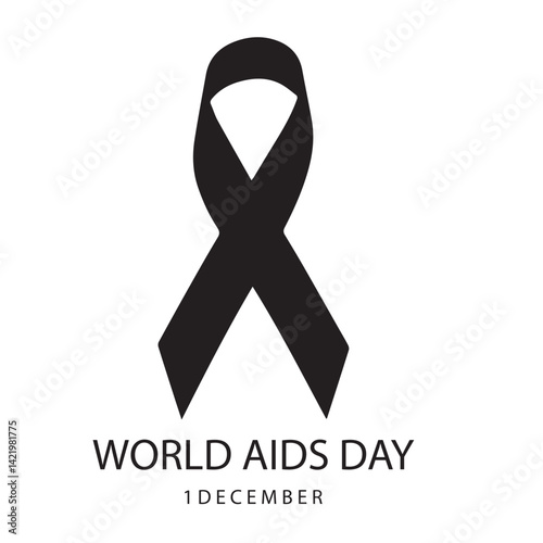 AIDS Sign Symbol Icon in Vector Art AIDS Awearness Illustration Outline Art