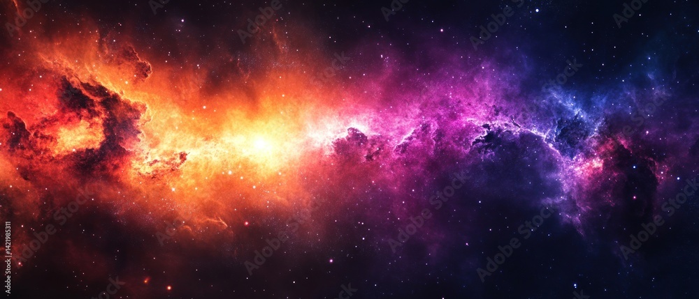 Cosmic Nebula: A Symphony of Celestial Colors