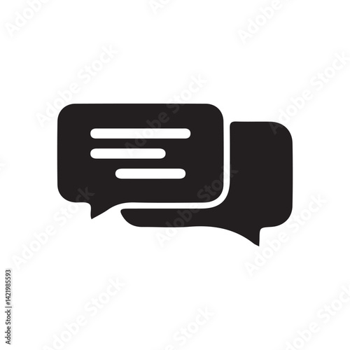 Text Message Icon. comment icon speech bubble symbol Chat message icons. Vector Illustration 